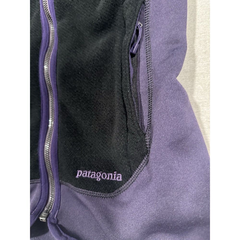 Patagonia Women's Piton Hybrid Fleece Polartec Full Zip Jacket Black Purple XS‎ - Picture 3 of 8